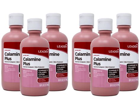 LEADER Calamine Plus Anti-Itch Lotion, Skin Protectant Lotion for Fast-Acting Itch Relief ...