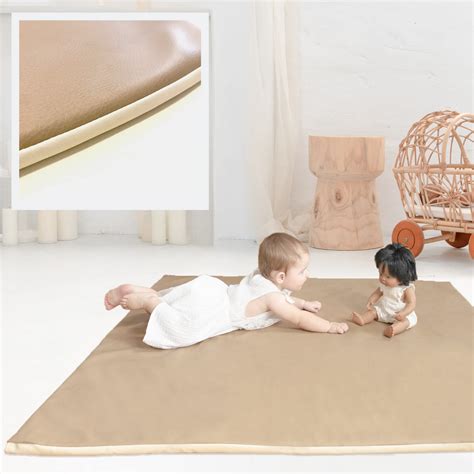 Vegan Leather Baby Play mat|Baby Play mats for Infant|Foam mat|Tummy ...
