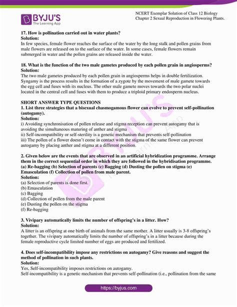 Image result for Class 12 Biology Chapter 2 Exercise