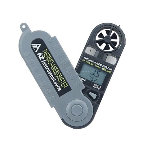 Buy UQTE Digital Wind Speed Meter AZ8908 Digital 3-in-1 Pocket Thermo ...