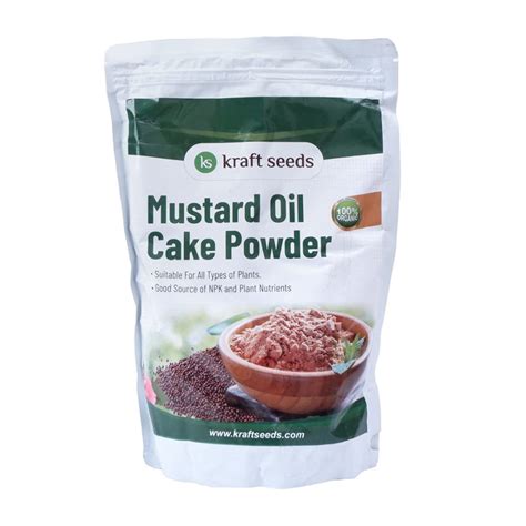 Kraft Seeds Organic Mustard Oil Cake Powder (Pack of 1, 0.9 Kg ...