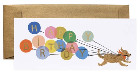 Balloon Birthday Long Card