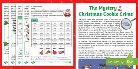 KS1 Christmas SPaG Problem-Solving Game | Cookie Crime