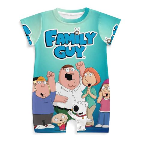 Family Guy Baby Boy Girl Short Sleeve Romper Clothing Set Print Cartoon ...