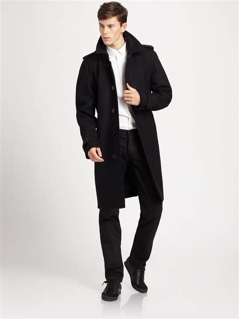 Men's Wool Trench Coat at Vaughn Josephs blog