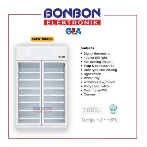 Promo GEA Showcase Display Cooler 2 Pintu EXPO-1000IC / EXPO1000IC 1000 ...