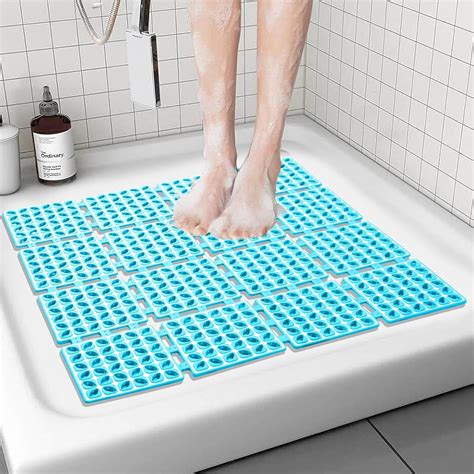Amazon.com: Shower Mat Non Slip，24"X24" Bathtub Mat Non Slip Square ...