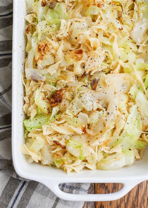 Cabbage and Noodles - Vegetable Recipes