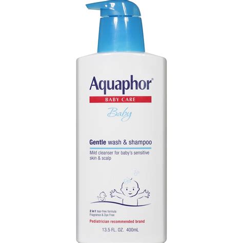 Buy Aquaphor Baby Gentle Wash & Shampoo Tear Free, Fragrance Free Mild ...