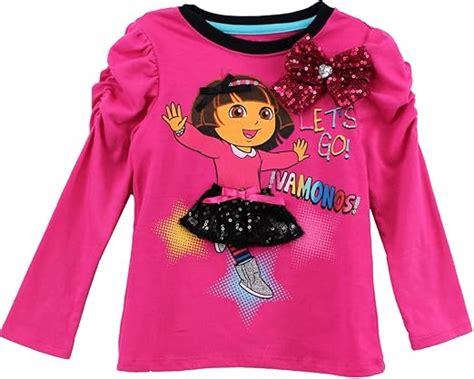 Buy Nick Jr. Dora The Explorer Toddler Pink T-Shirt 8E7317 (4T) at ...