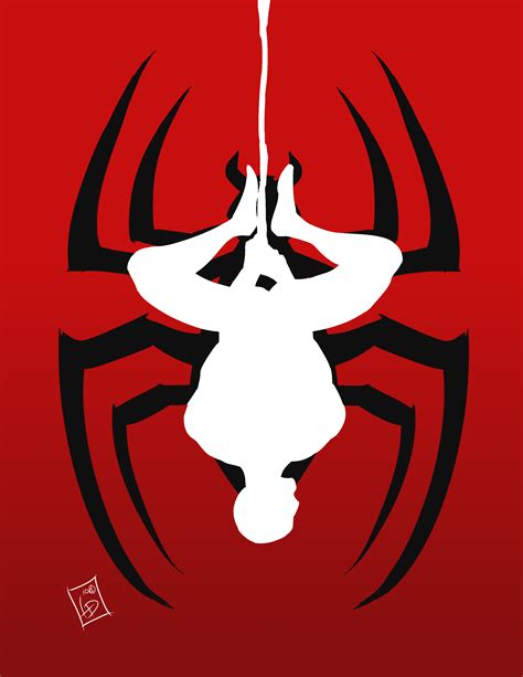 Spiderman reverse silhouette by LucasDimension on Newgrounds
