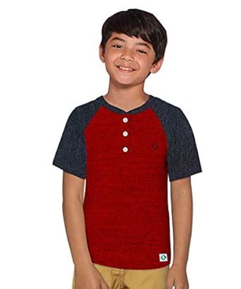Buy COC - Colours Of Cotton - Boys Henly Style - Regular Fit - Red ...