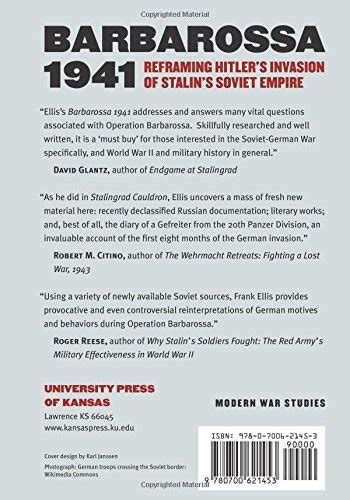 Barbarossa 1941 Reframing Hitlers Invasion Of Stalins Soviet Empire ...