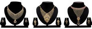 Secret World Alloy Gold-plated Gold Jewellery Set Price in India - Buy ...