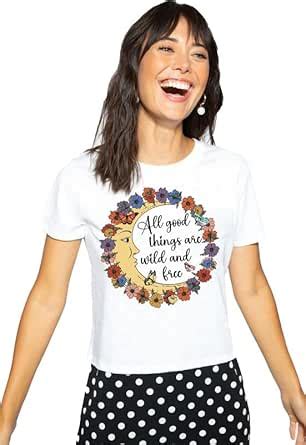 Buy VLAM Vintage Moon Printed Tshirt for Women | Trendy Graphic Womens ...