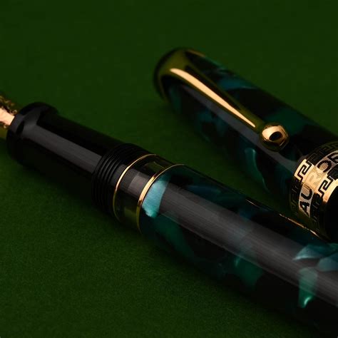 Aurora Optima Auroloide Emerald Green Fountain Pen |Makoba|Aurora Shop