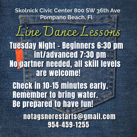 Line Dancing Tuesdays Palm Aire, Herb Skolnick Center, Pompano Beach, 5 ...