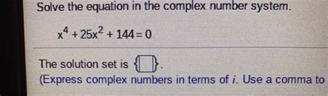 Solving Complex Number System 的图像结果