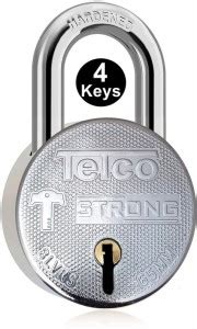 Indora Round 65mm lock 4 Keys Steel Shackle Double Locking 8 Steel Lvr ...