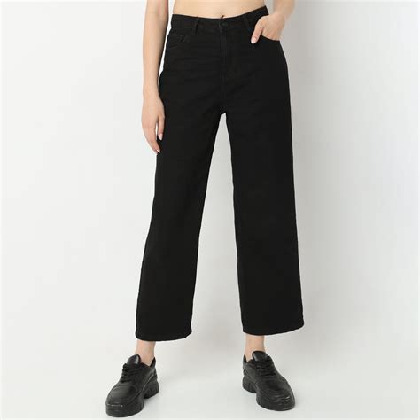 Straight Fit High Rise Jeans