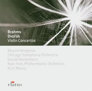 Brahms/Dvorak:Violin Concertos: Kurt Masur, Daniel Barenboim, New York ...