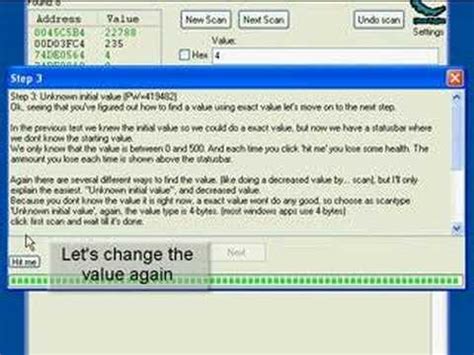 Cheat Engine Tutorial Step 4 的图像结果