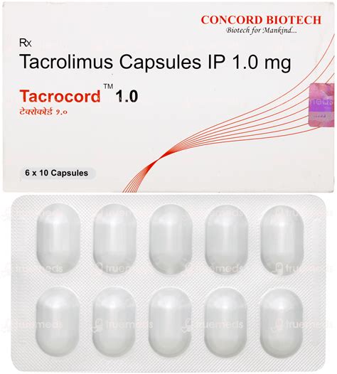 Tacrocord 1 Mg Capsule 10 - Uses, Side Effects, Dosage, Price | Truemeds
