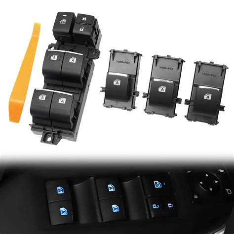 Amazon.com: BJchiwu 4pcs Ice Blue LED Power Window Switch Set for Toyota RAV4 XA50, Bz4x, CHR ...