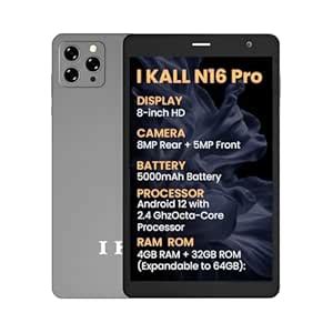 IKALL N16 Pro 8 Inch HD Smart Tablet | Octa Core Performance | 4GB RAM ...