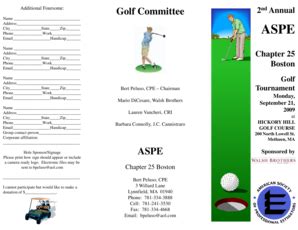 Fillable Online Tournament Information/Registration Form (pdf) - ASPE ...