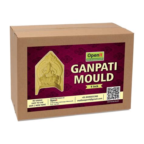 Buy Openit Eco Friendly Ganpati Making Mould, for Making shadu Ganpati ...