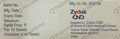 Zyrova F10 Strip Of 10 Tablets: Uses, Side Effects, Price & Dosage ...
