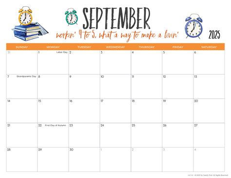 Printable Blank Mom Calendar