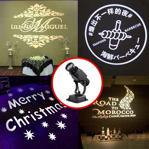 Buy LED Logo Gobo Projector with Manual Zoom DJ Effect Light Custom ...