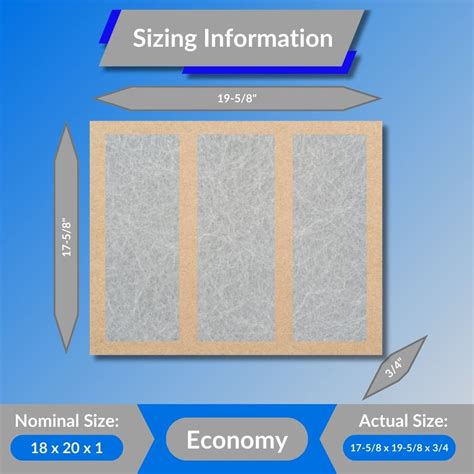 18x20x1 Air Filter Glasfloss GDS Series Disposable - 12-Pack