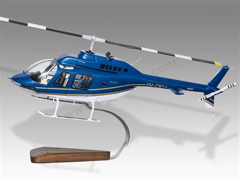 Bell 206 206L-3 Helicopter Model (Transparent Cabin) – PlaneArts