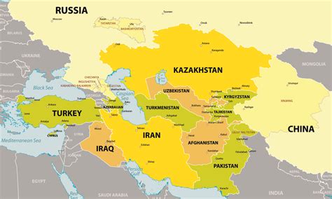 Central Asia Maps
