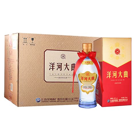 【送礼】苏源洋河酒 红钻 42度白酒浓香型 480ml*6瓶整箱批发特价 - 拍卖