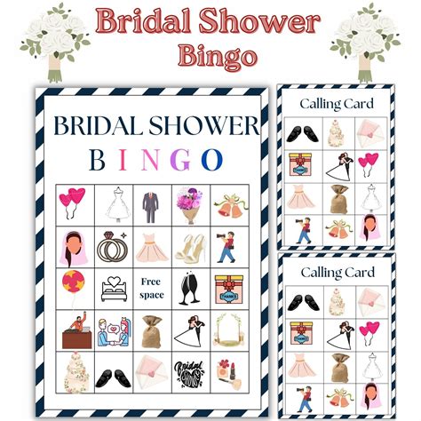 Bridal Shower Games | Printable Bingo Games | Wedding Shower Bingo ...