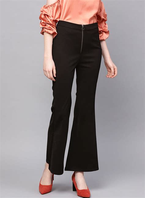 Buy Front Zip Trouser 119226BLACK26 – KAZO