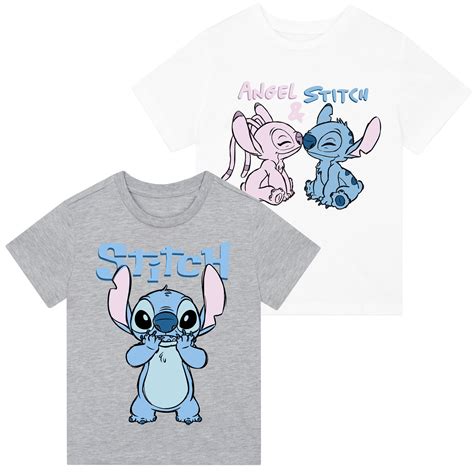 2 Pack Lilo And Stitch T-Shirts | Girls Disney Tshirts | Character.com