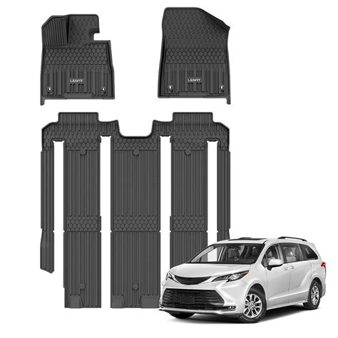 LASFIT AIR Toyota Sienna 2021-2024 Custom Fit Floor Mats TPE Car Liners ...