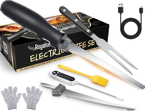 Rechargeable Cordless Electric Knife Easy Slice and Assemble with ...