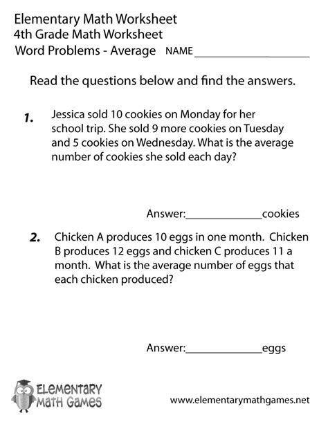 Image result for 4th Grade Math Word Problems PDF