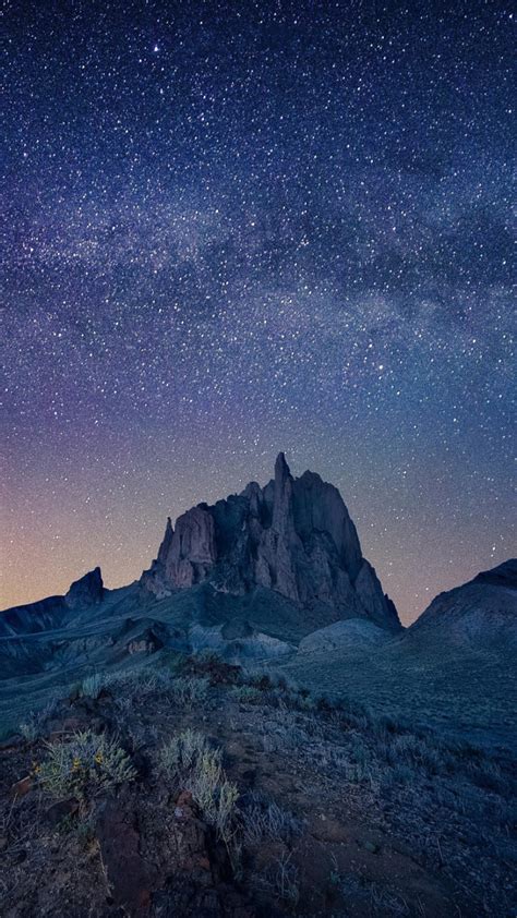 Download wallpaper rock, valley, rock, The Milky Way, valley, milky way ...