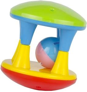 Enorme Colorful Non Toxic Damru Roller Rattle Toy For Babies Rattle ...