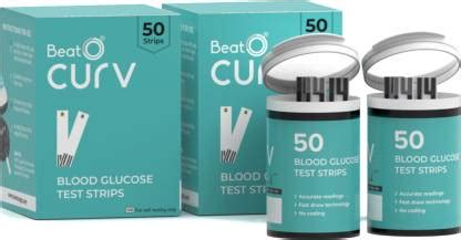 BeatO CURV Blood Glucose 100 Test Strips for Sugar Testing 100 ...