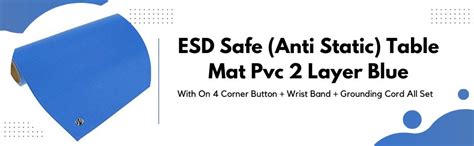 Buy Sky-ESD Safe (Anti Static) Table Mat Pvc 2 Layer Blue Thickness 2mm ...