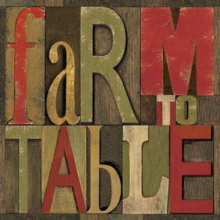 Printers Block Farm To Table I by Reed, Tara - Fine Art Print on CANVAS ...
