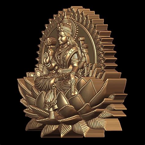 Goddess Lakshmi Ji 3D Model